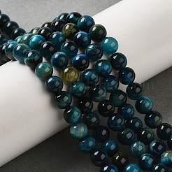 Grade AB+ Dyed Natural Tiger Eye Beads Strands&nbsp;X-G-G102-A02-02