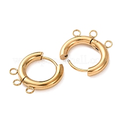 304 Stainless Steel Huggie Hoop Earring Findings&nbsp;STAS-D183-03E-G
