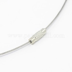 201 Stainless Steel Wire Necklace Cord&nbsp;TWIR-SW001-5