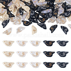 100Pcs 5 Colors Transparent & Opaque Acrylic Beads&nbsp;MACR-TA0002-72