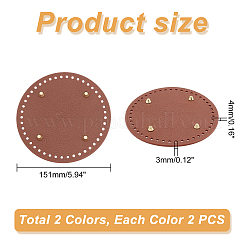 TPR Plastic Imitation Leather Bag Bottoms Set&nbsp;FIND-WH0013-95