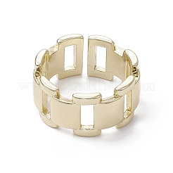 Rack Plating Brass Open Cuff Rings&nbsp;RJEW-K257-27G