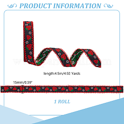 Polyester Ribbons&nbsp;SRIB-WH0011-400