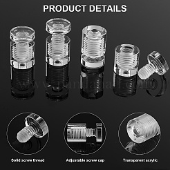 8 Sets Transparent Acrylic Standoff Pins&nbsp;FIND-CP0002-71