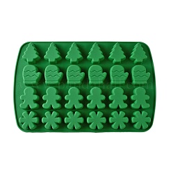 Christmas Rectangle Cake DIY Food Grade Silicone Mold&nbsp;DIY-K075-07