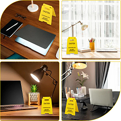2Pcs Resin Warning Sign&nbsp;AJEW-CN0005-57