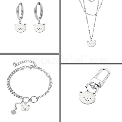 304 Stainless Steel Charms&nbsp;STAS-CJC0008-10P-03