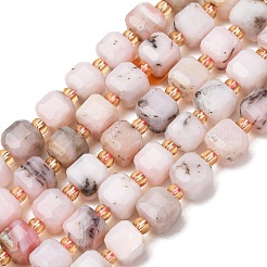 Natural Pink Opal Beads Strands&nbsp;GG-CBAC972-A15-01