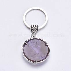 Natural Amethyst Keychain&nbsp;KEYC-G043-B05