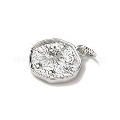 Brass Micro Pave Cubic Zirconia Charms&nbsp;KK-I276-53P