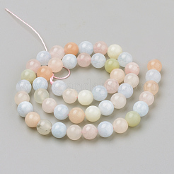 Natural Morganite Beads Strands&nbsp;X-G-Q961-08-6mm