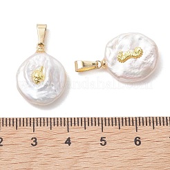Natural Baroque Keshi Pearl Pendants&nbsp;PALLOY-JF05474