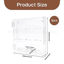 3-Tier Transparent Acrylic Wall-mounted Storage Box&nbsp;AJEW-WH0709-627