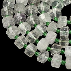 Natural Green Quartz Beads Strands&nbsp;G-G453-G02-7x12mm