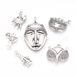 Tibetan Style Alloy Pendants&nbsp;TIBEP-X0185-51AS