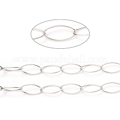 Tarnish Resistant 304 Stainless Steel Paperclip Chains&nbsp;CHS-O008-01P