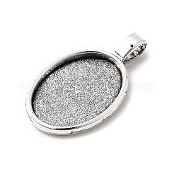 Vintage Tibetan Style Alloy Pendant Cabochon Settings&nbsp;X-TIBEP-O006-04AS