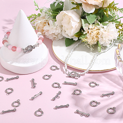 25Pcs 304 Stainless Steel Toggle Clasps&nbsp;STAS-BBC0009-60A