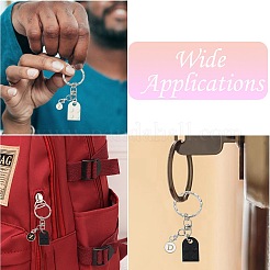 DIY Alphabet Alloy Enamel  & Building Blocks Resin Pendant Keychain Making Kits&nbsp;DIY-CJ0002-80