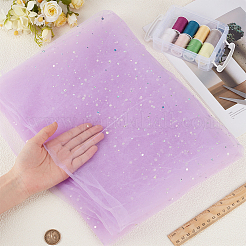 1M Sequins Polyester Organza Fabrics&nbsp;DIY-CY0003-41A