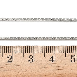 1MM Brass Boston Link Chain Necklaces&nbsp;NJEW-Z097-02P