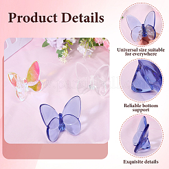 Glass Butterfly Display Decorations&nbsp;AJEW-WH20019-14E