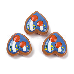 Handmade Heart Lampwork Beads Strands&nbsp;LAMP-P069-04A-02