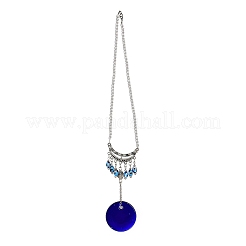 Evil Eye Alloy Lampwork Pendant Decorations&nbsp;LS-HJEW-M005-02A-AS