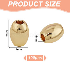 100Pcs Rack Plating Brass Beads&nbsp;KK-GO0001-72