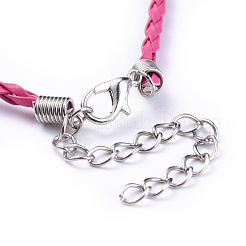 Trendy Braided Imitation Leather Bracelet Making&nbsp;BJEW-S076-005