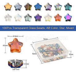 100Pcs Transparent Glass Beads&nbsp;GLAA-CJ0001-69