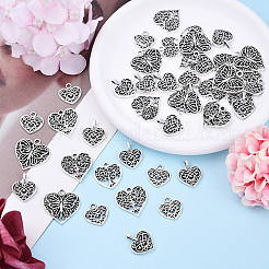 100Pcs 5 Styles Tibetan Style Alloy Pendants&nbsp;TIBE-YW0001-79