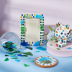 Multi-color Glass Mosaic Tiles&nbsp;MOSA-WH0001-03C