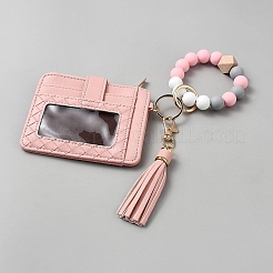 Rectangle Imitation Leather Name Card Holders&nbsp;AJEW-WH20006-60A