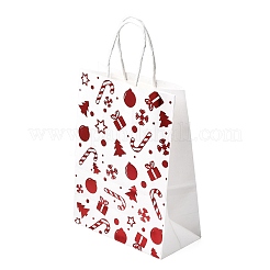 Christmas Theme Printed Paper Tote Bags with Handles&nbsp;ABAG-B008-02