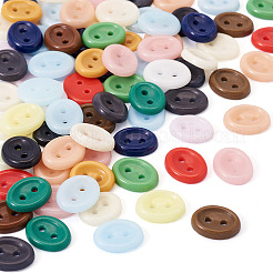 80Pcs 2-Hole Porcelain Buttons&nbsp;PORC-PJ0001-02F