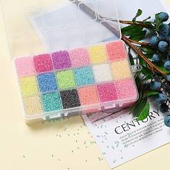 FGB 450G 18 Colors 12/0 Grade A Round Glass Seed Beads&nbsp;SEED-JP0012-07-2mm