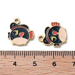 Ion Plating(IP) 304 Stainless Steel Enamel Pendants&nbsp;STAS-M340-06G