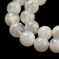 Natural White Moonstone Beads Strands&nbsp;X-G-F306-05AB-6mm-01