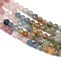 Natural Multicolor Tourmaline Beads Strands&nbsp;G-H266-15B-01