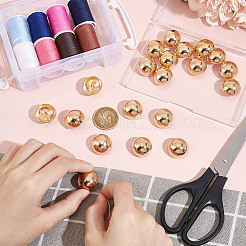 20Pcs 1-Hole Alloy Shank Buttons&nbsp;FIND-UN0002-83MG