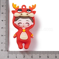 The 12 Chinese Zodiac Girl Doll PVC Plastic Pendants&nbsp;KY-S172-16E