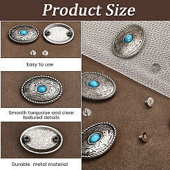 Alloy Decorative Rivets&nbsp;BUTT-CP0001-06A
