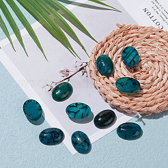 Natural Dragon Veins Cabochons&nbsp;G-F296-06-18x25mm