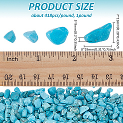 1 Pound Synthetic Turquoise Bead Decorations&nbsp;DJEW-FG0001-39