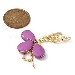 Handmade Electroplated Synthetic Non-magnetic Hematite & Glass Big Pendants&nbsp;PALLOY-JF02960