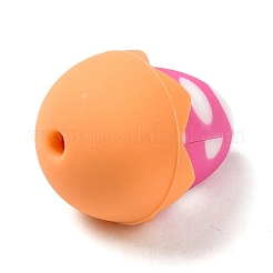 Easter Eggshell Food Grade Eco-Friendly Silicone Focal Beads&nbsp;SIL-Q022-06D