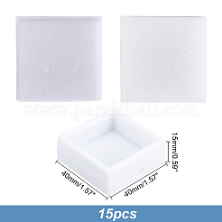15Pcs Clear Window Plastic Loose Diamond Boxes&nbsp;OBOX-HY0001-02A