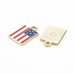 Rack Plating Alloy Enamel Pendants&nbsp;PALLOY-N172-050