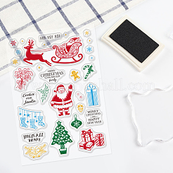 9 Sheets 9 Style Festival & Animal & Word Pattern PVC Plastic Stamps&nbsp;DIY-GL0002-68